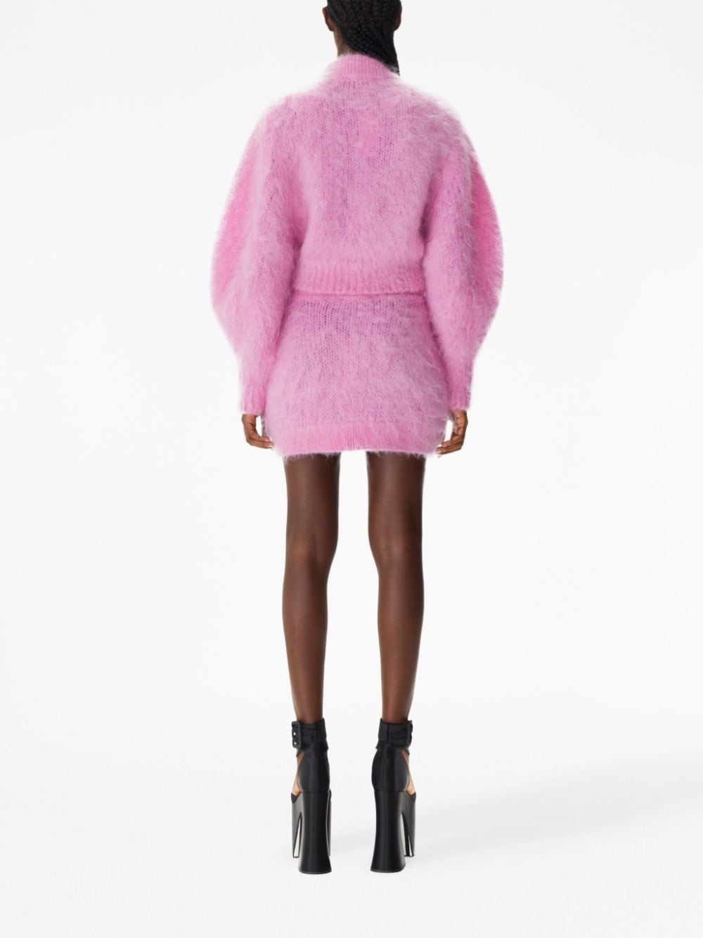 mohair-blend mini skirt - 3