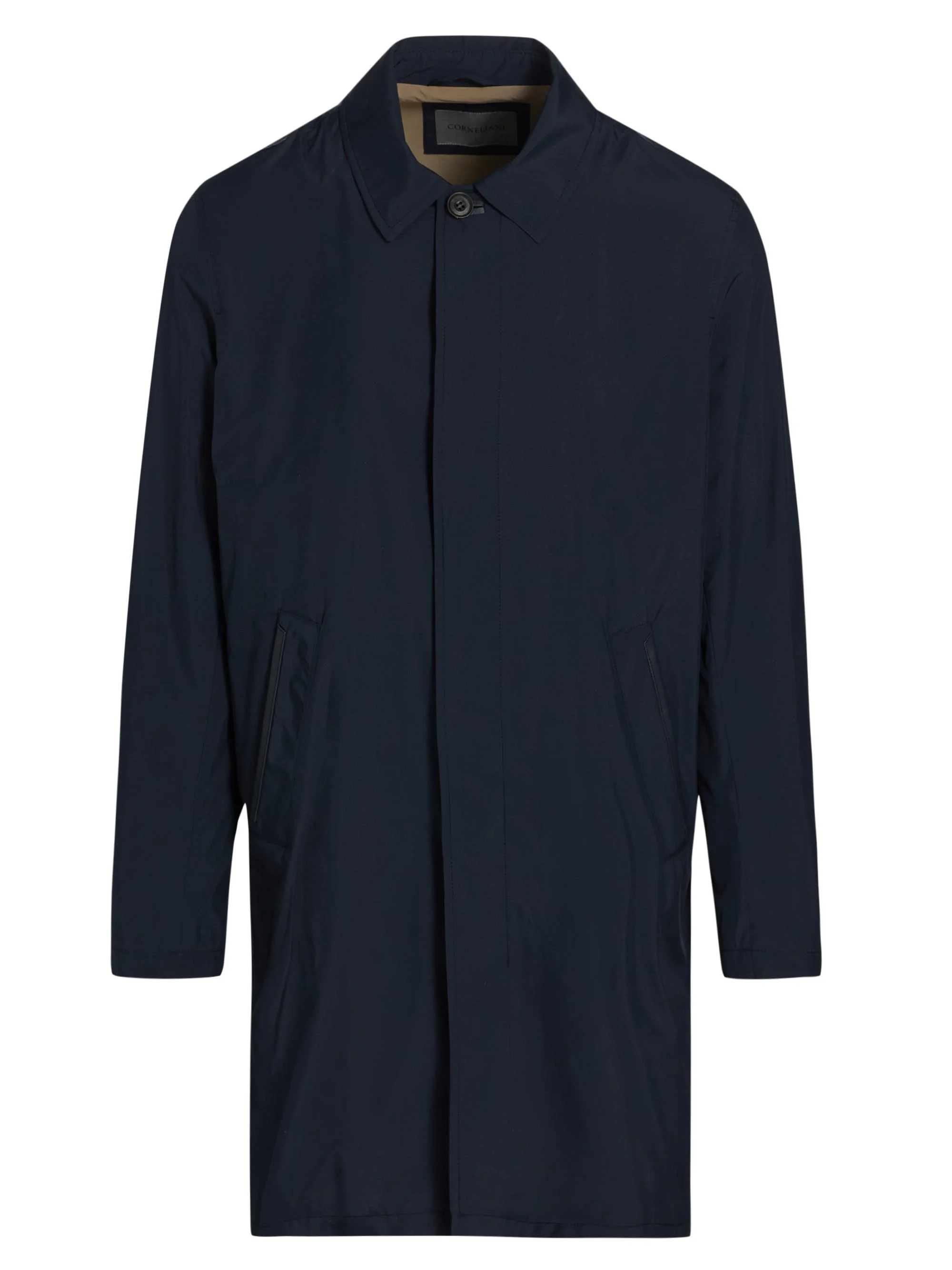 Men's Packable Raincoat - Navy - 1