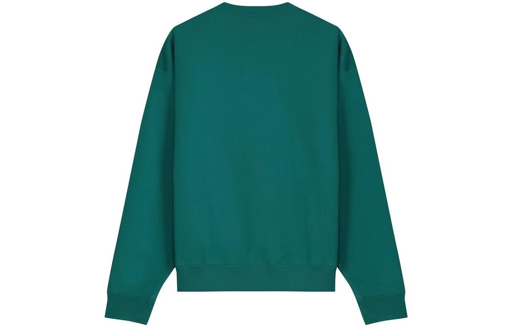 Men's Nike Embroidered Logo Solid Color Round Neck Long Sleeves Green CV0554-340 - 2