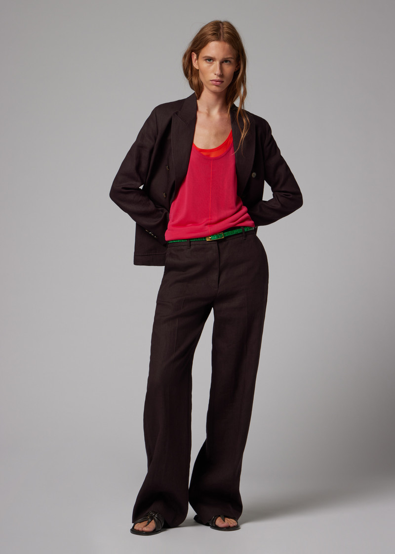 Women's Aubergine Double Breasted Blazer 10