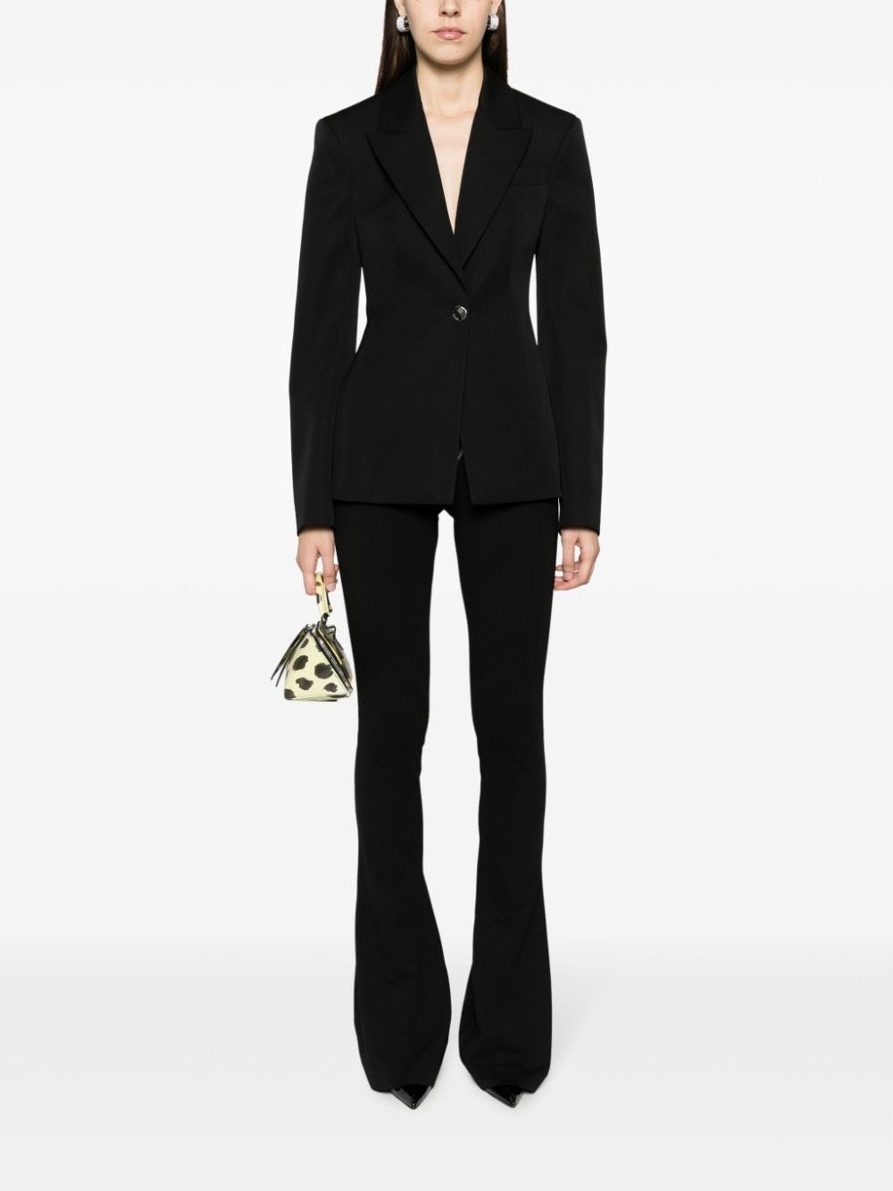 single-breasted virgin wool blazer - 2