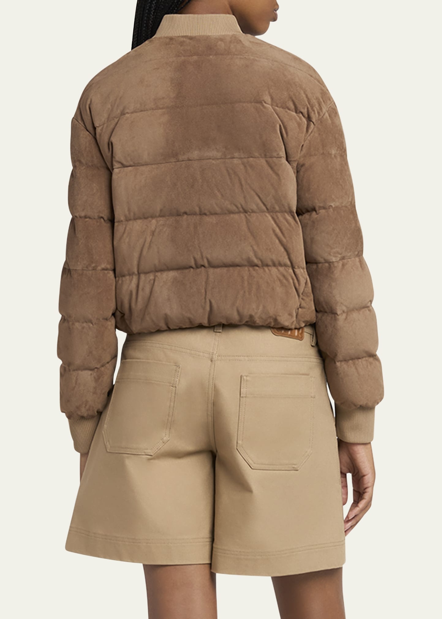 Pollet Suede Bomber Jacket - 3