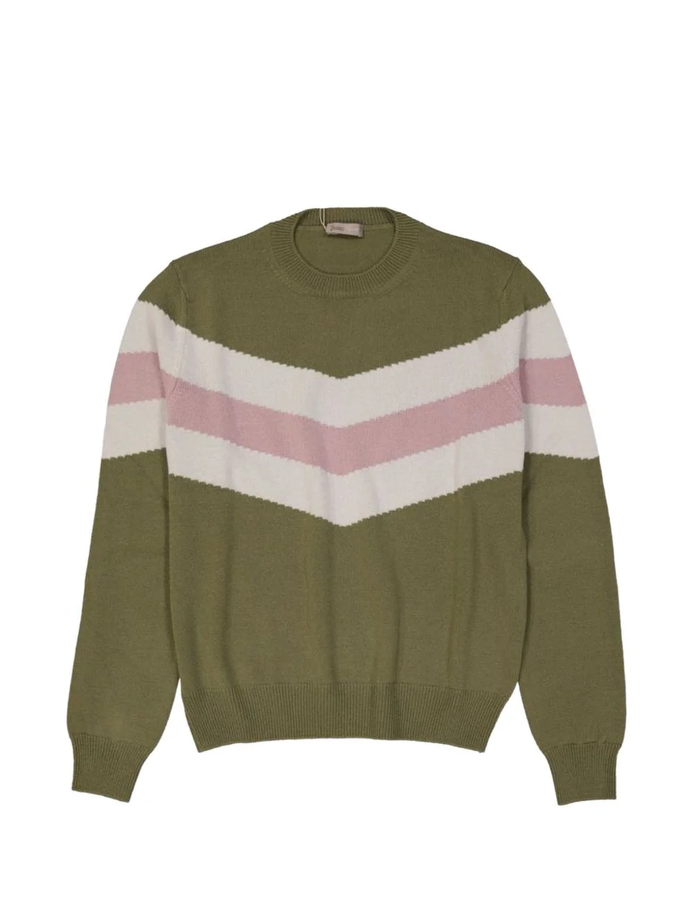 chevron-pattern sweater - 1