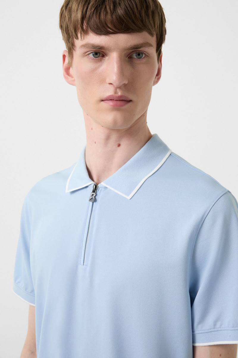 Timo polo shirt in Light blue 4