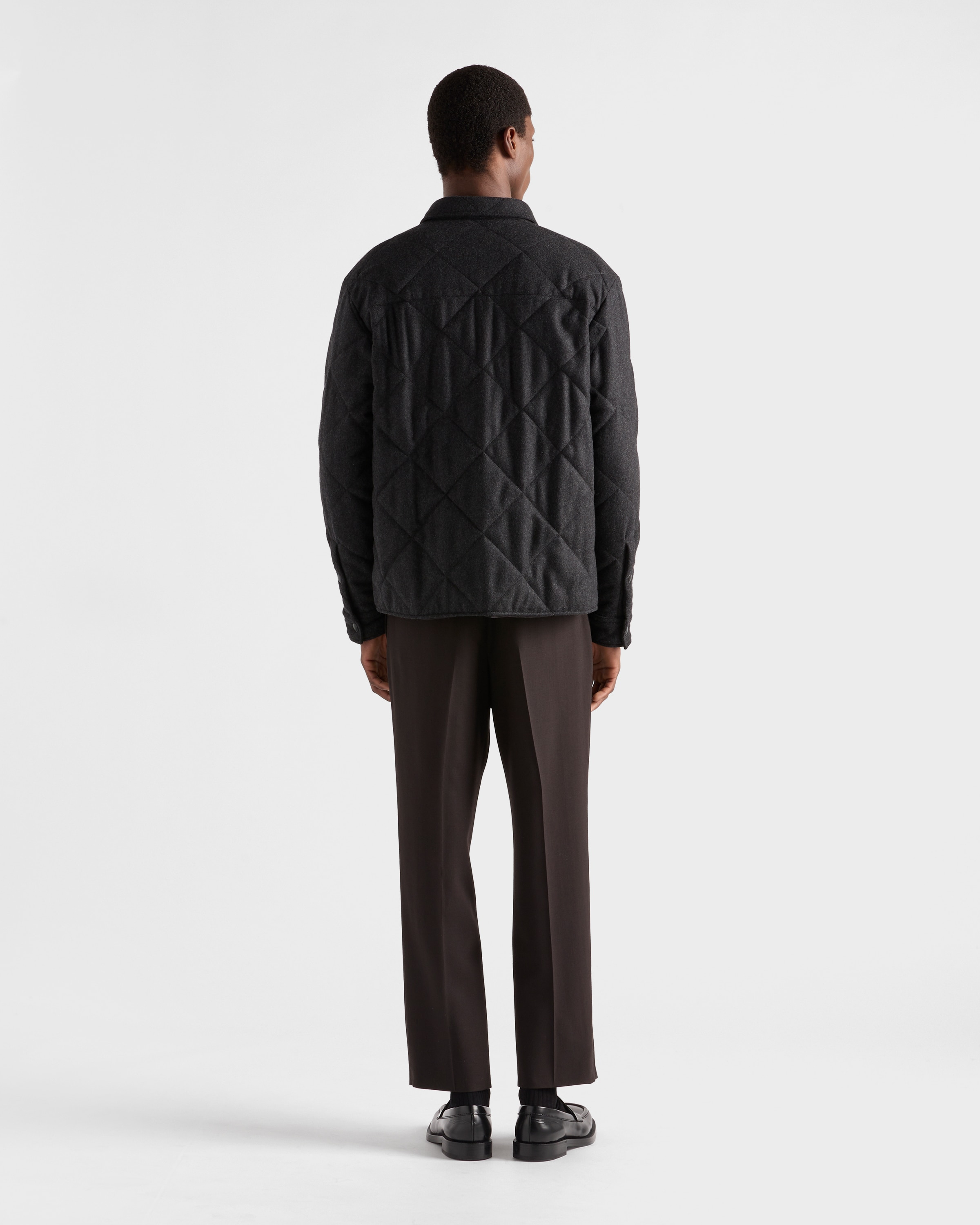 Padded cashmere shirt - 5