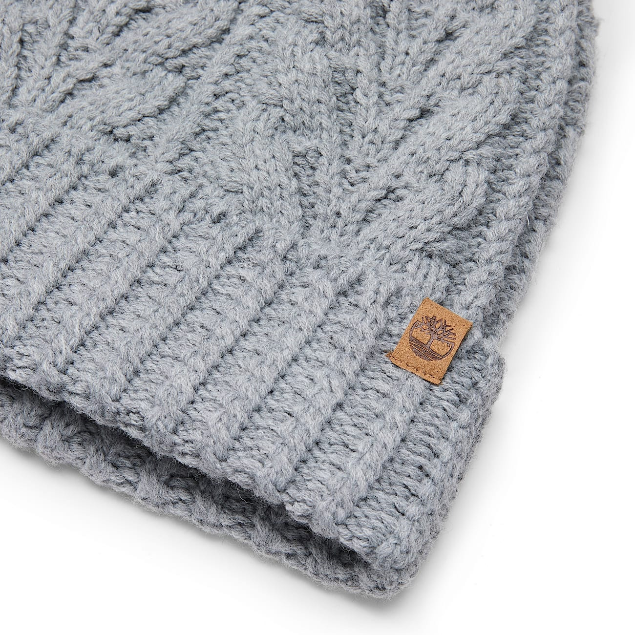 Women's Cable Beanie with Pom - 2