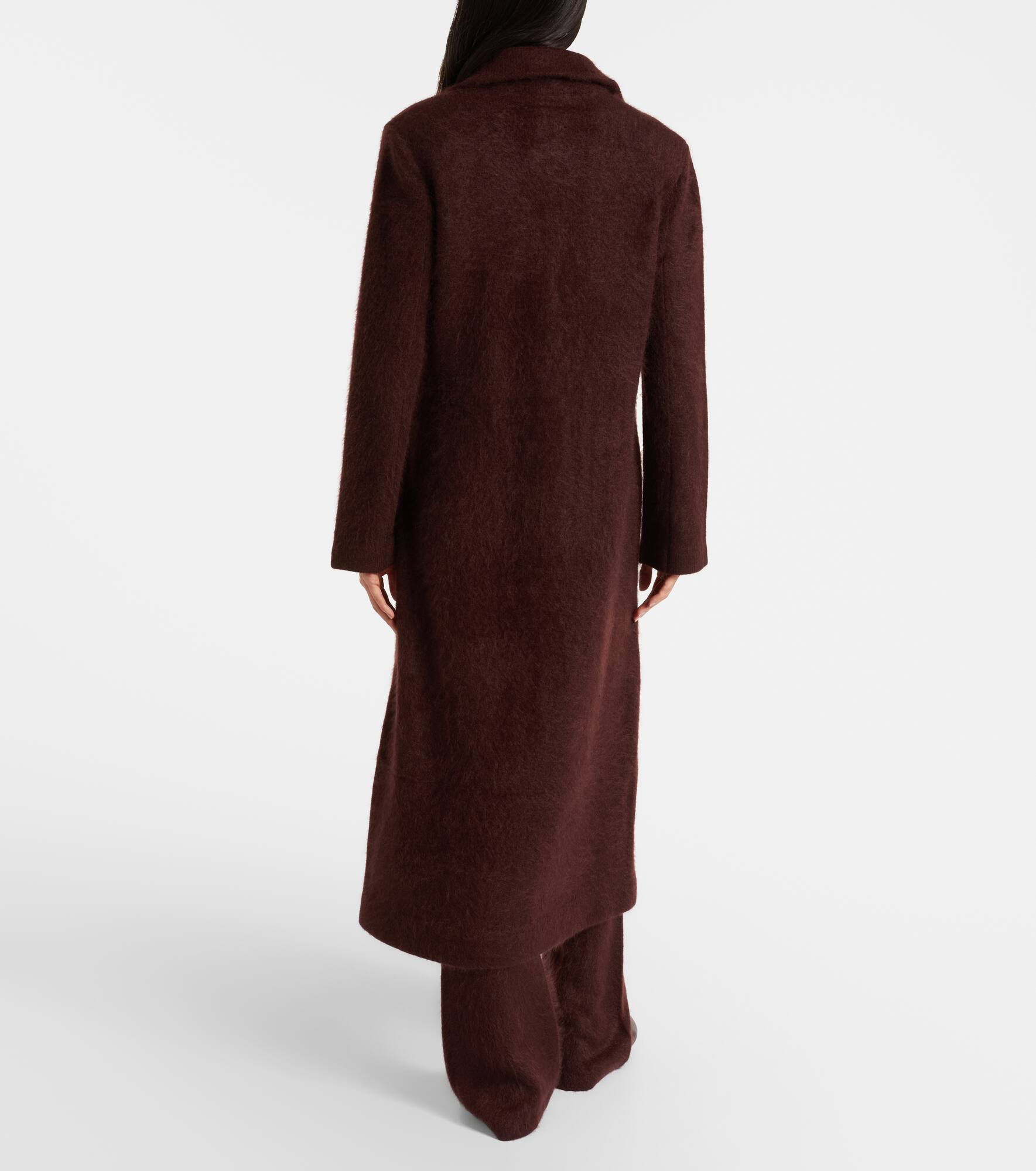Fluffy Statement wool-blend coat - 3