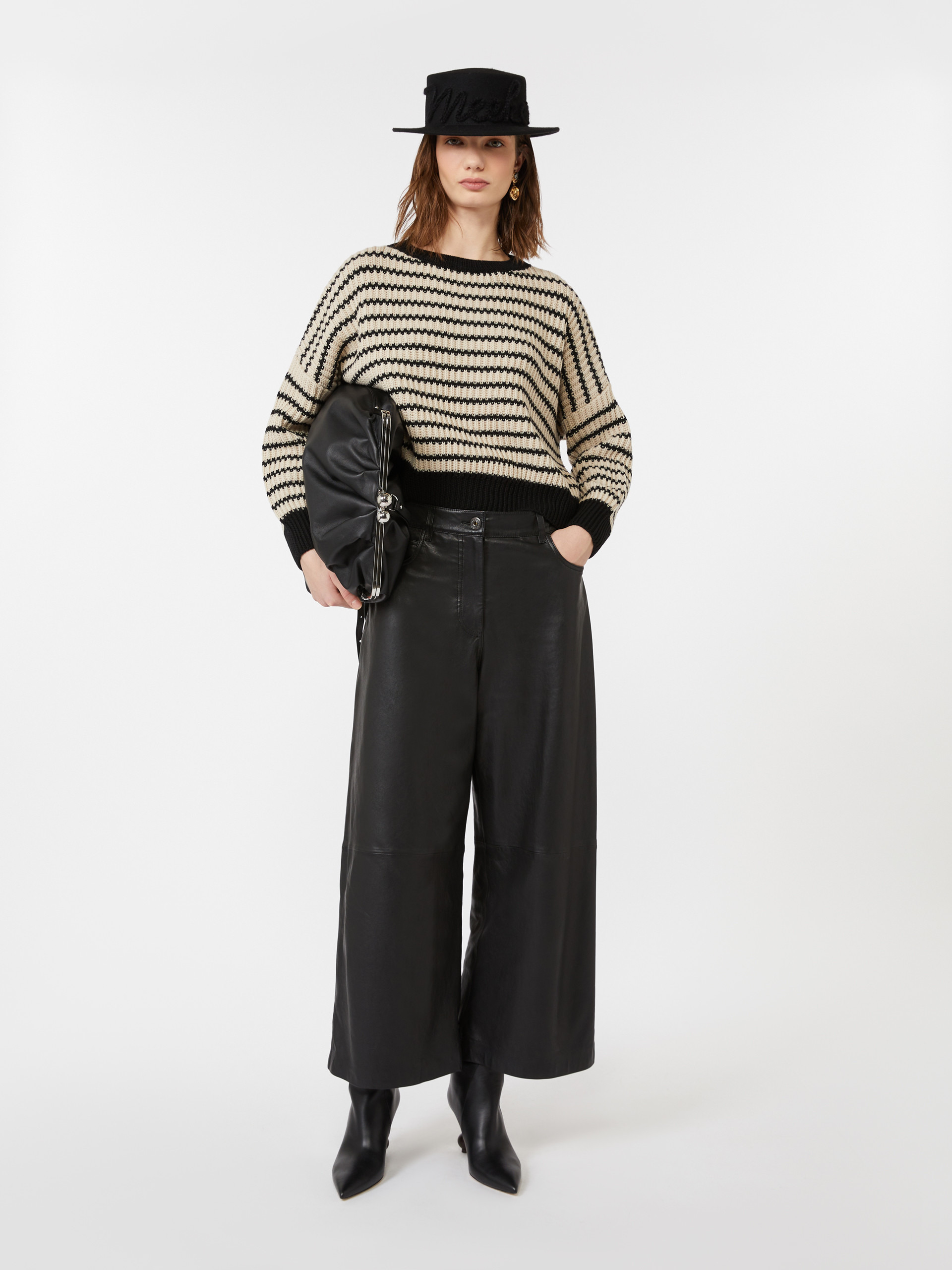 BLANC Nappa leather trousers - 2