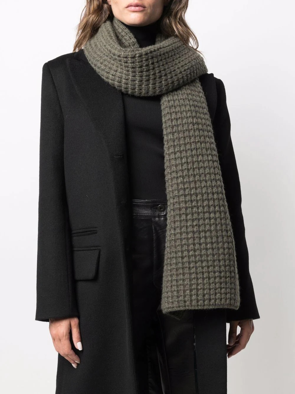 ribbed-knit scarf - 2