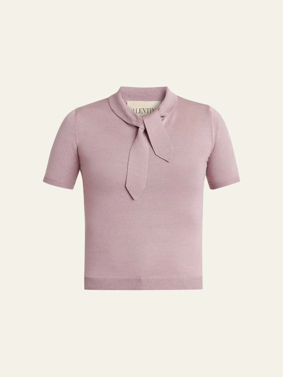 Tieneck Knit Top - 1