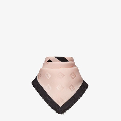 FENDI Pink silk foulard outlook