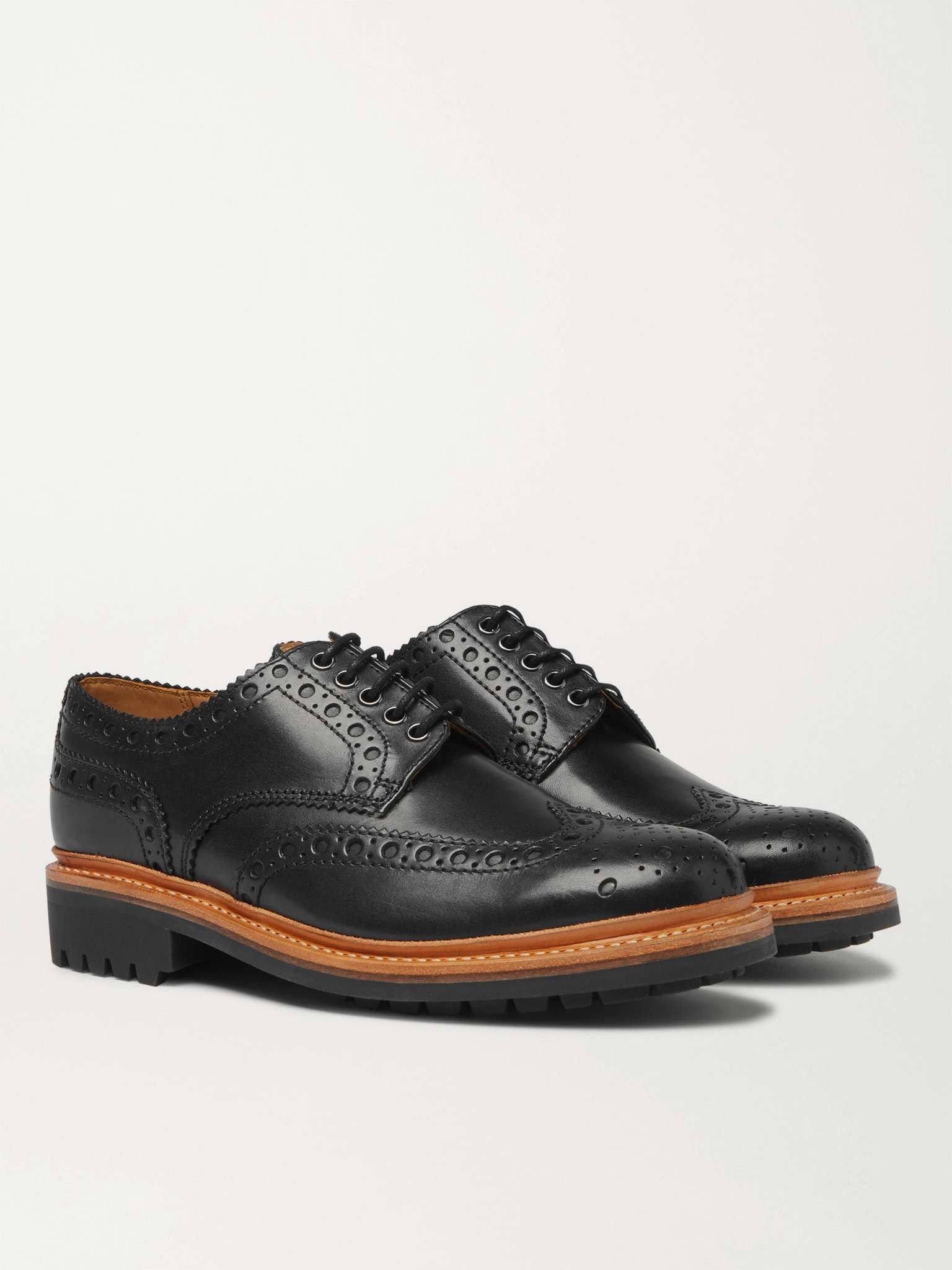 Archie Leather Wingtip Brogues - 4