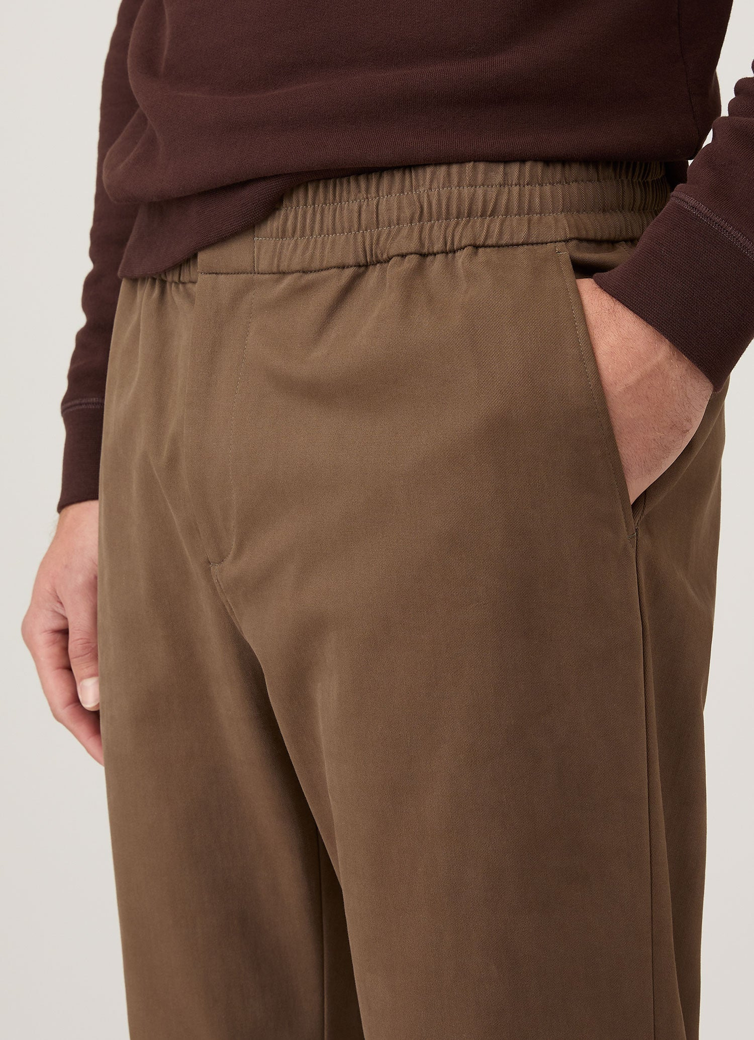 Cotton Cashmere Drawstring Trouser - 6