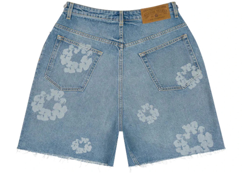 DENIM TEARS Denim Tears Laser Wreath Denim Short Blue outlook