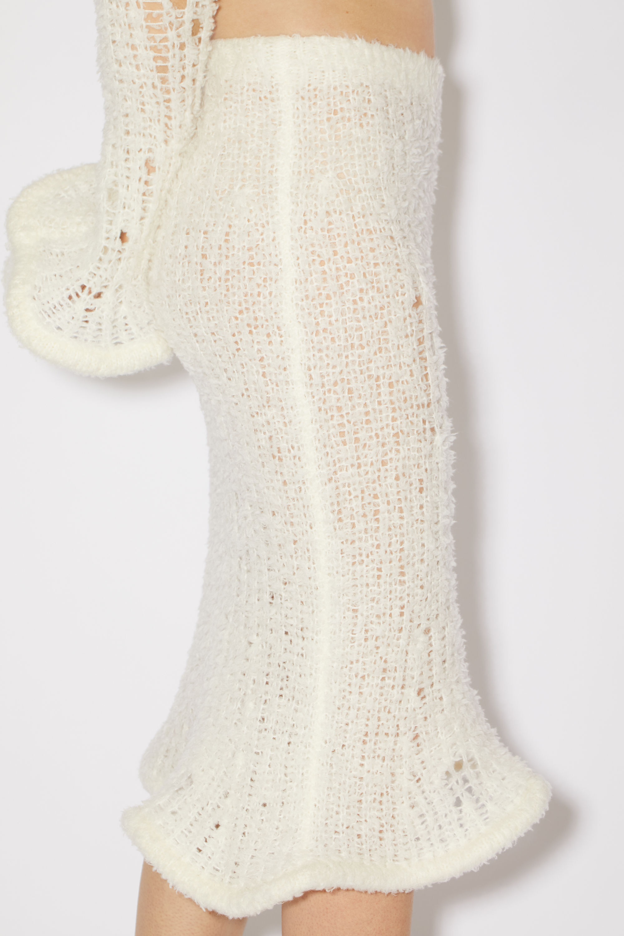 Wool blend skirt - Off white - 5