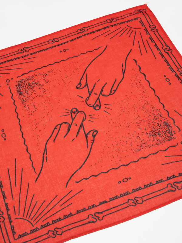 Ingrid Bandana Double Cross Red - 4