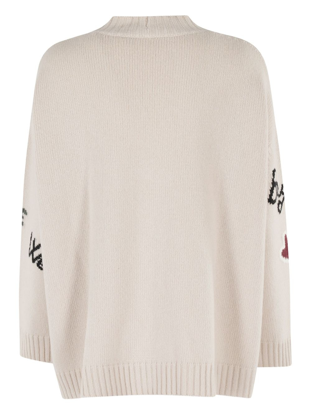 lettering-embellishment cardigan - 2