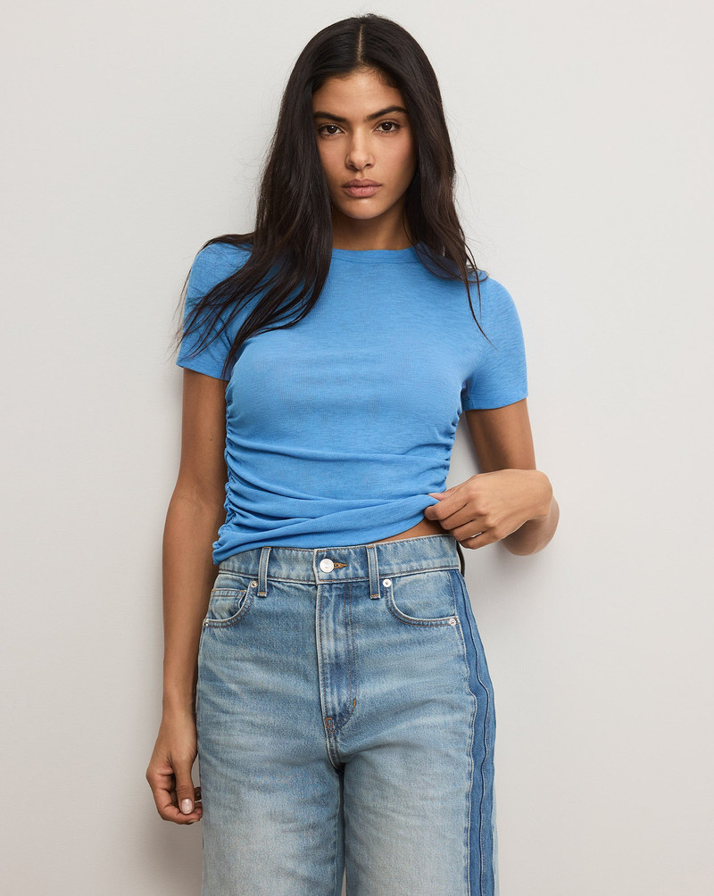 VERONICA BEARD REMUS RUCHED T-SHIRT outlook