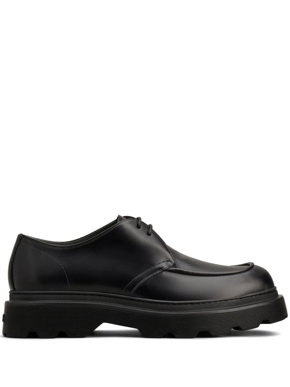 lace-up leather derby shoes - 1
