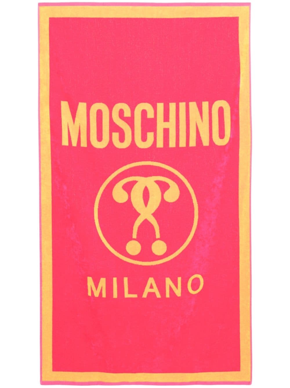 logo-jacquard beach towel - 3