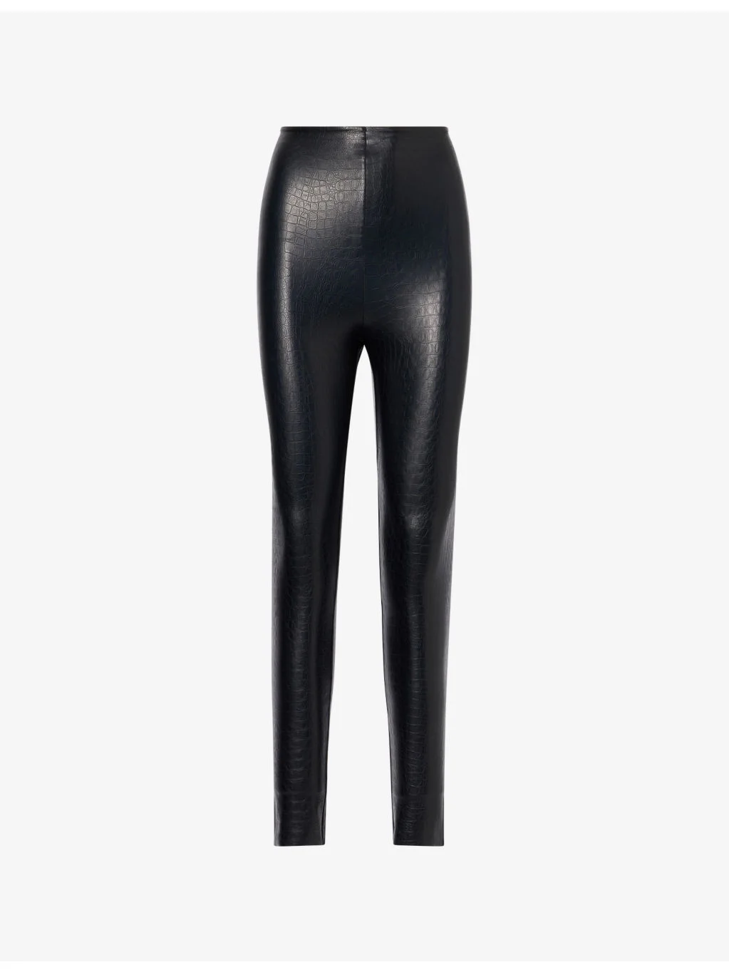 Animal-Print Faux Leather Leggings - 1