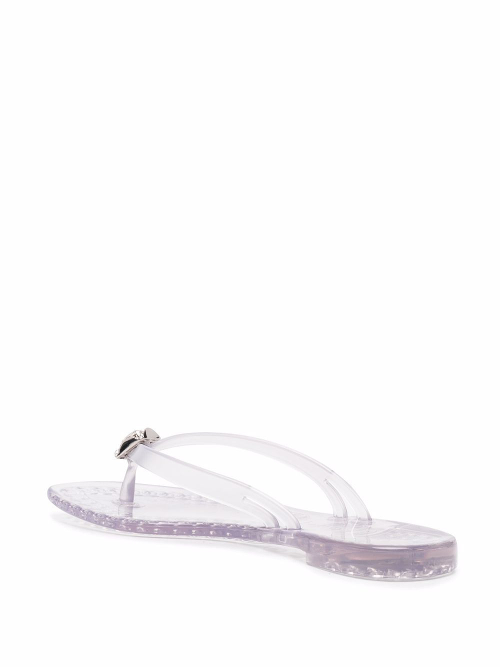 crystal-embellished jelly sandals - 3