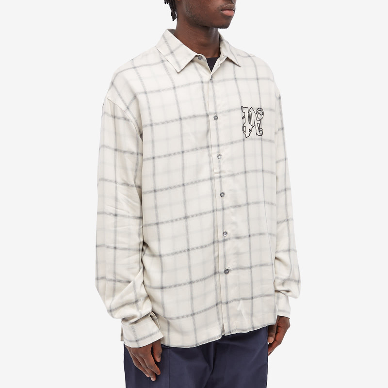 Palm Angels Monogram Long Sleeve Shirt 2