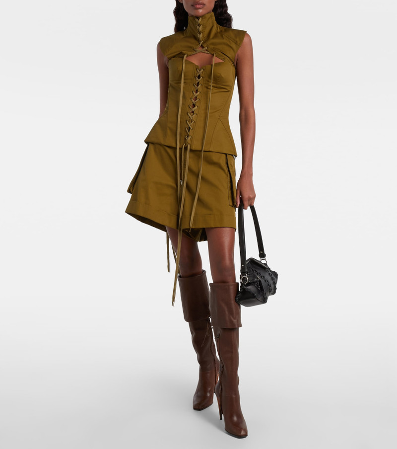 Alexander McQueen Belted cotton shorts outlook