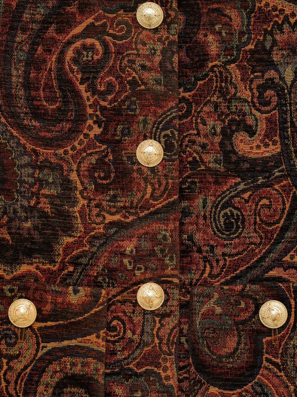 paisley-printed cropped jacket - 3
