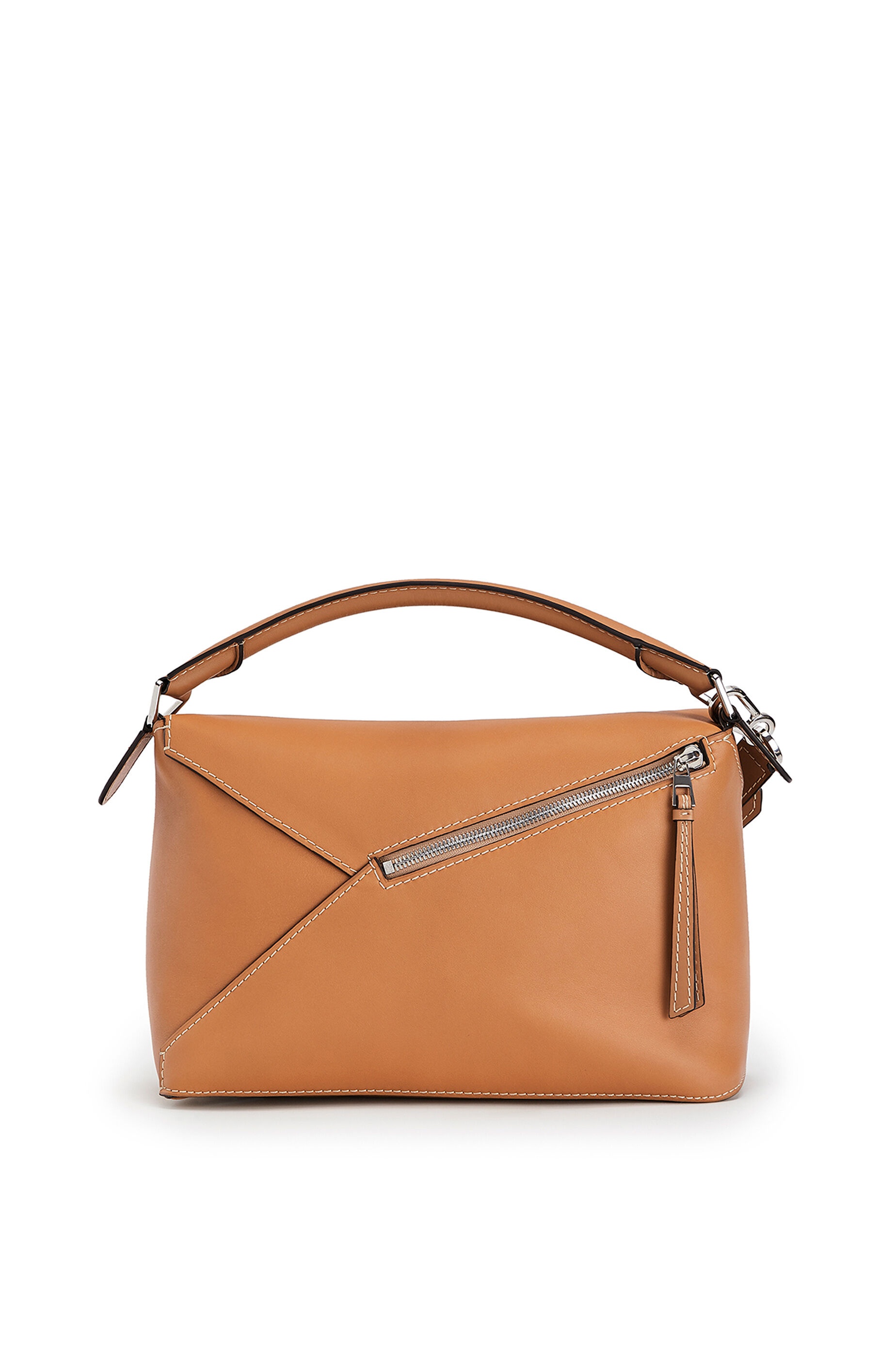 Large Puzzle Edge bag in natural calfskin - 4