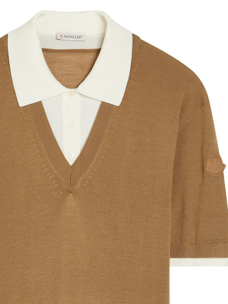 Moncler wool V-neck sweater outlook