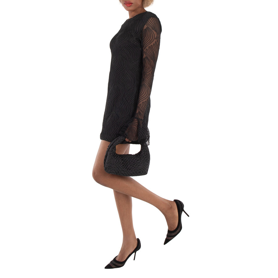 Rotate Shiny Mini Flounce Dress - 6