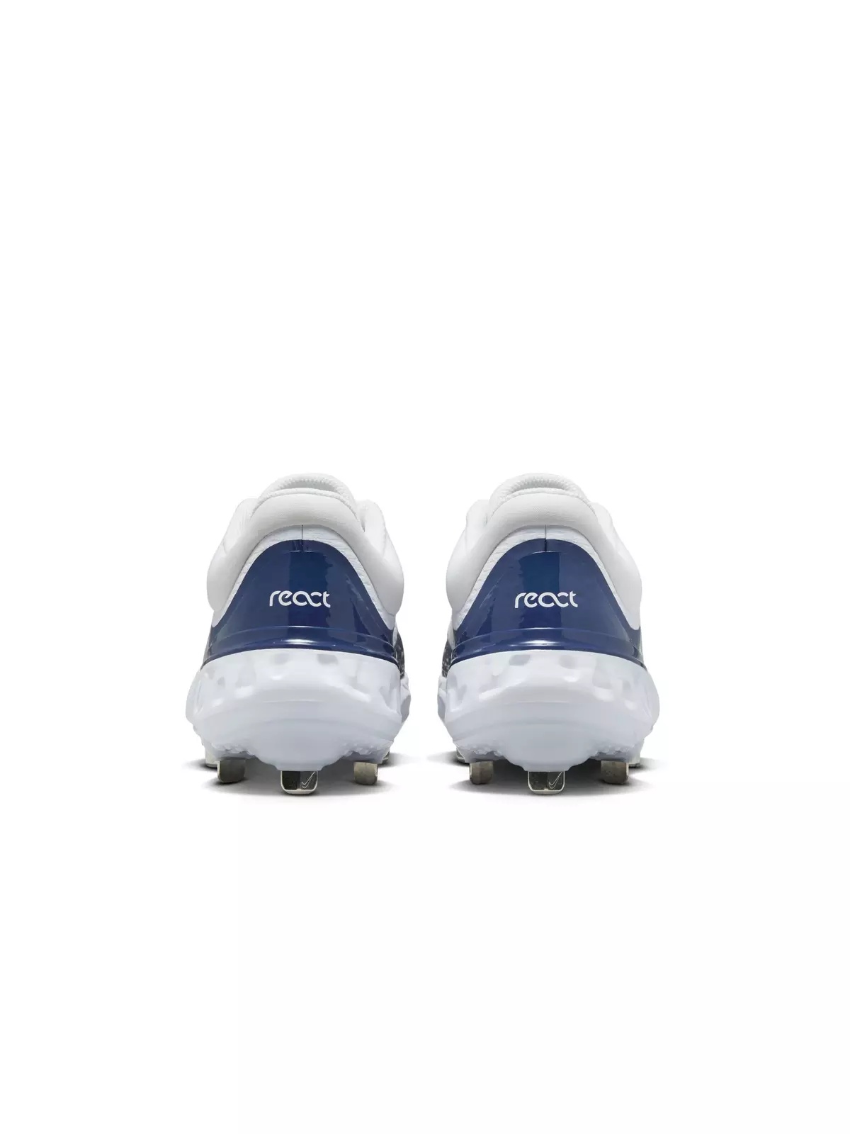 Alpha Huarache Elite 4 Low "White/Midnight Navy/Pure Platinum/Blue Tint" Men's Baseball Cleat - 5