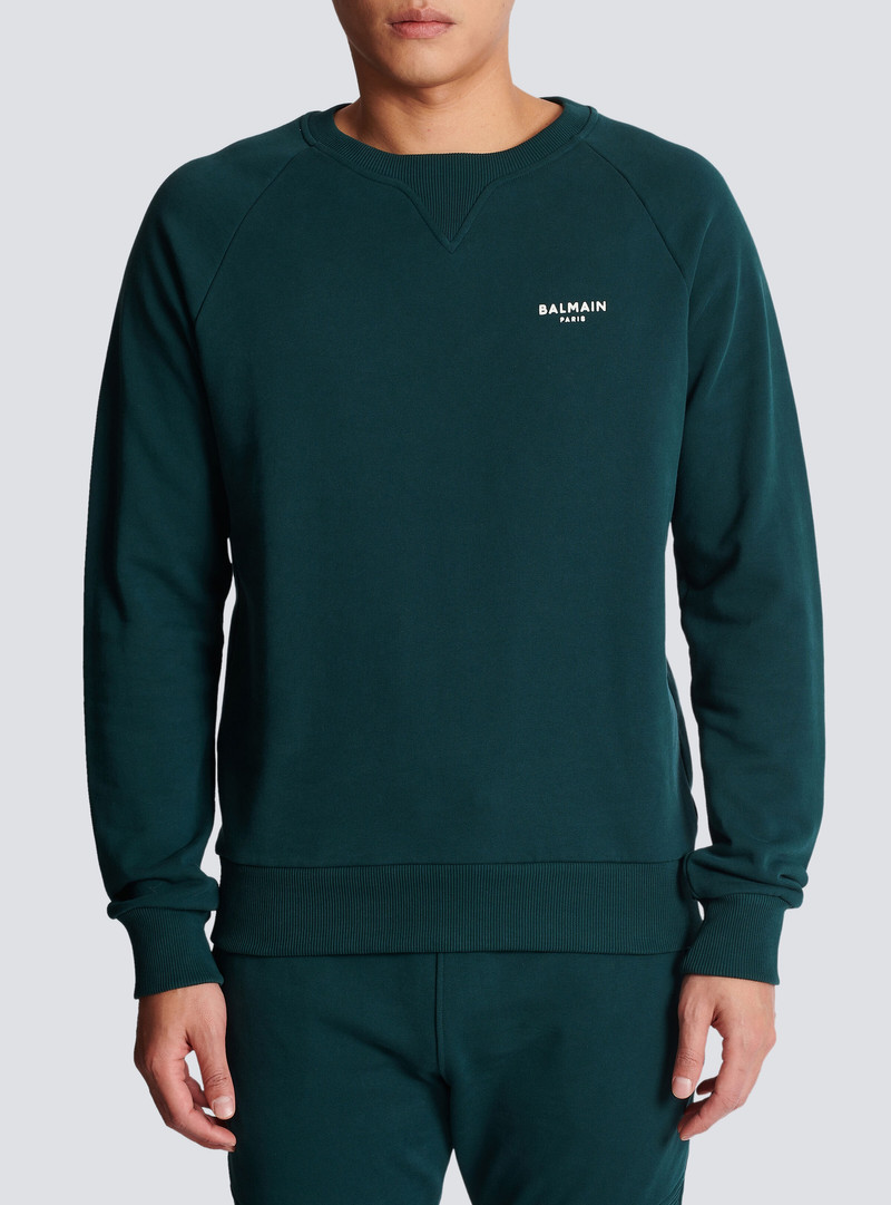 Flocked Balmain sweatshirt 5