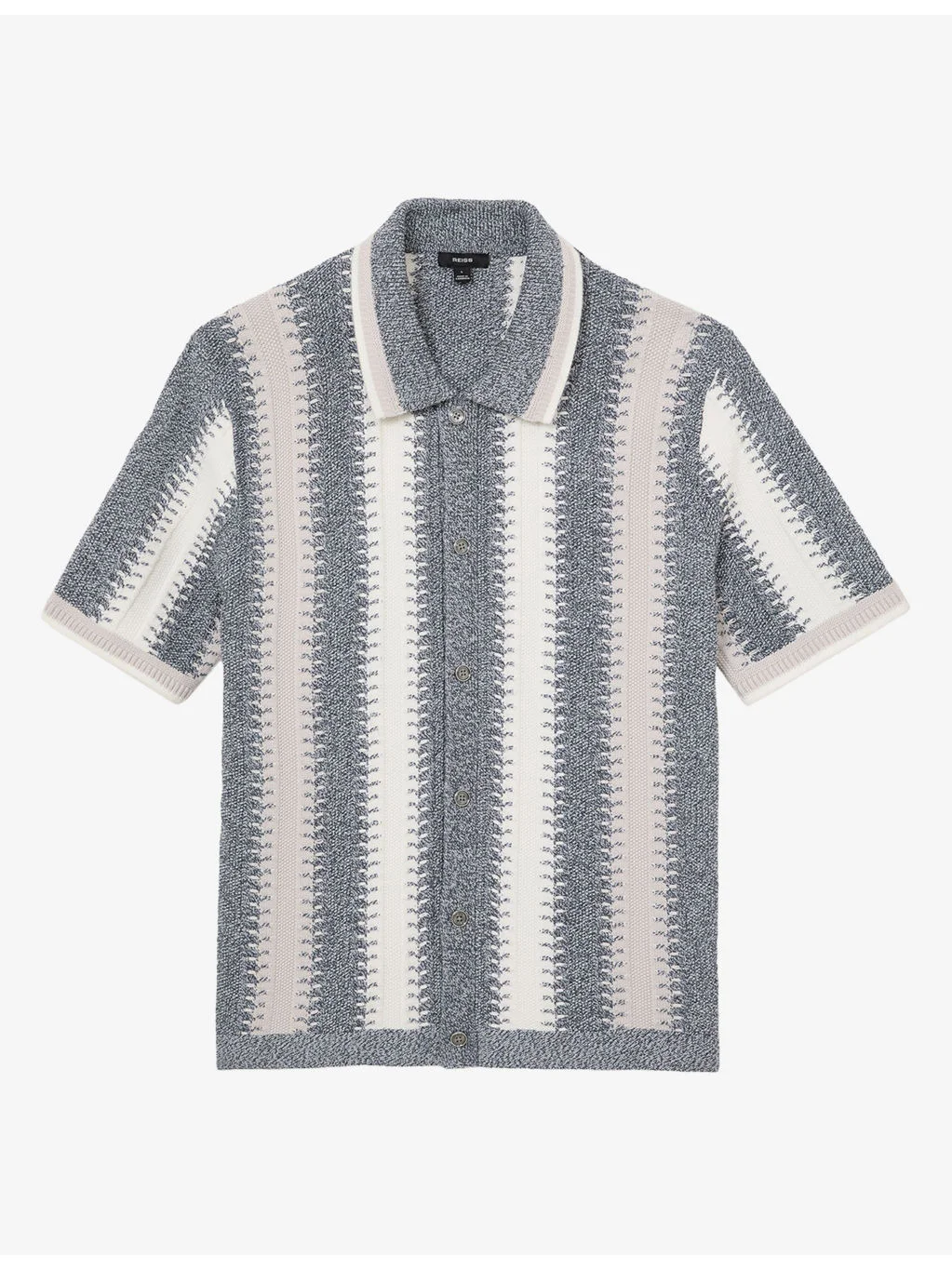 Dale Striped Short-Sleeve Knitted Shirt - 1