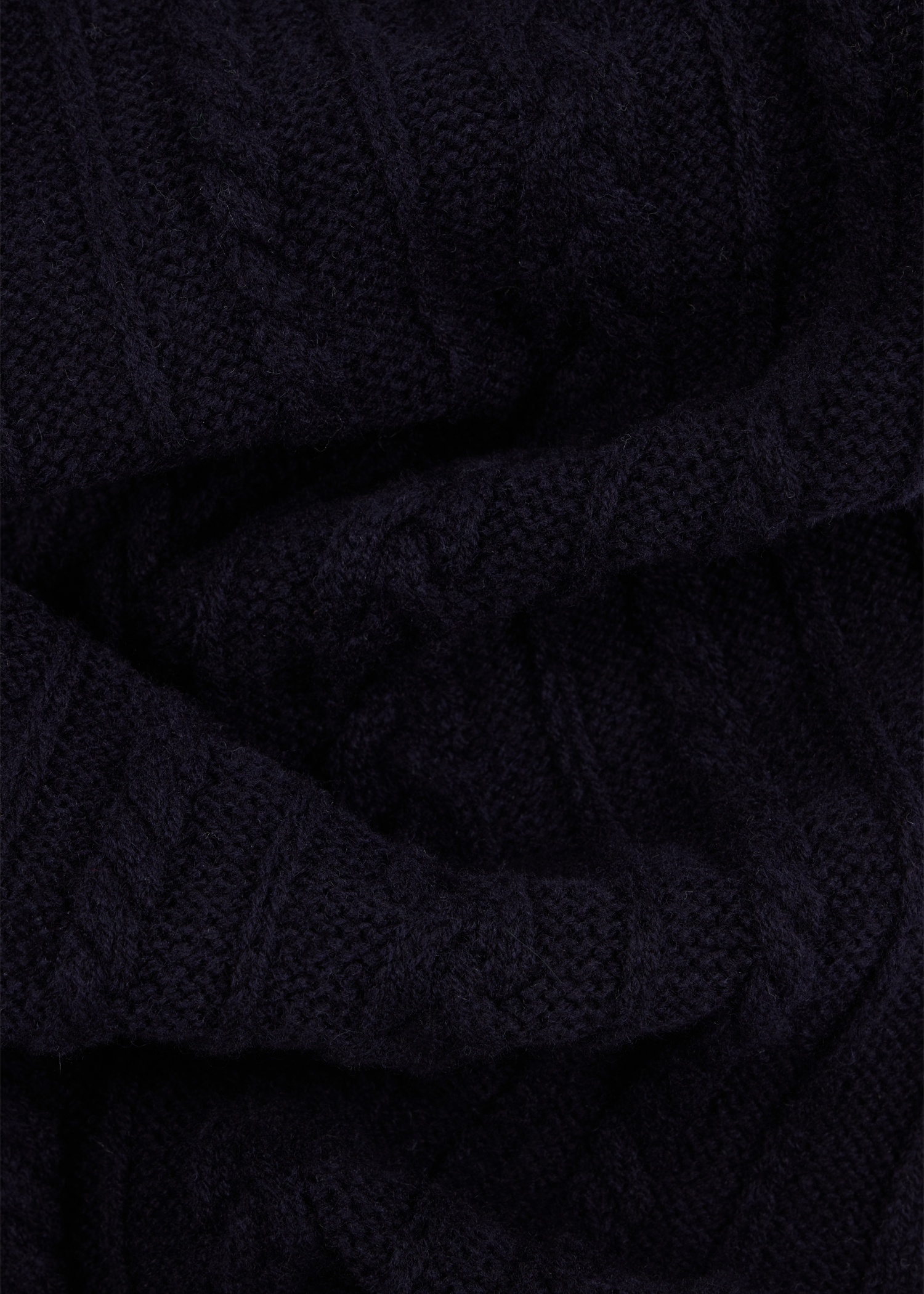 Women's Cable Knit Pom Pom Scarf - 4