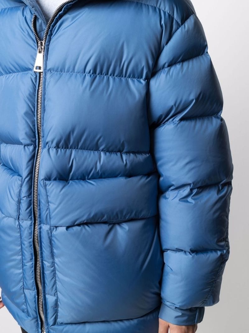 zip-up padded down jacket - 9