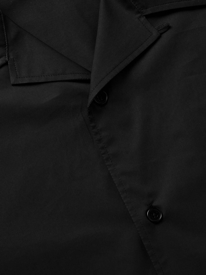 Convertible-Collar Cotton Shirt 4