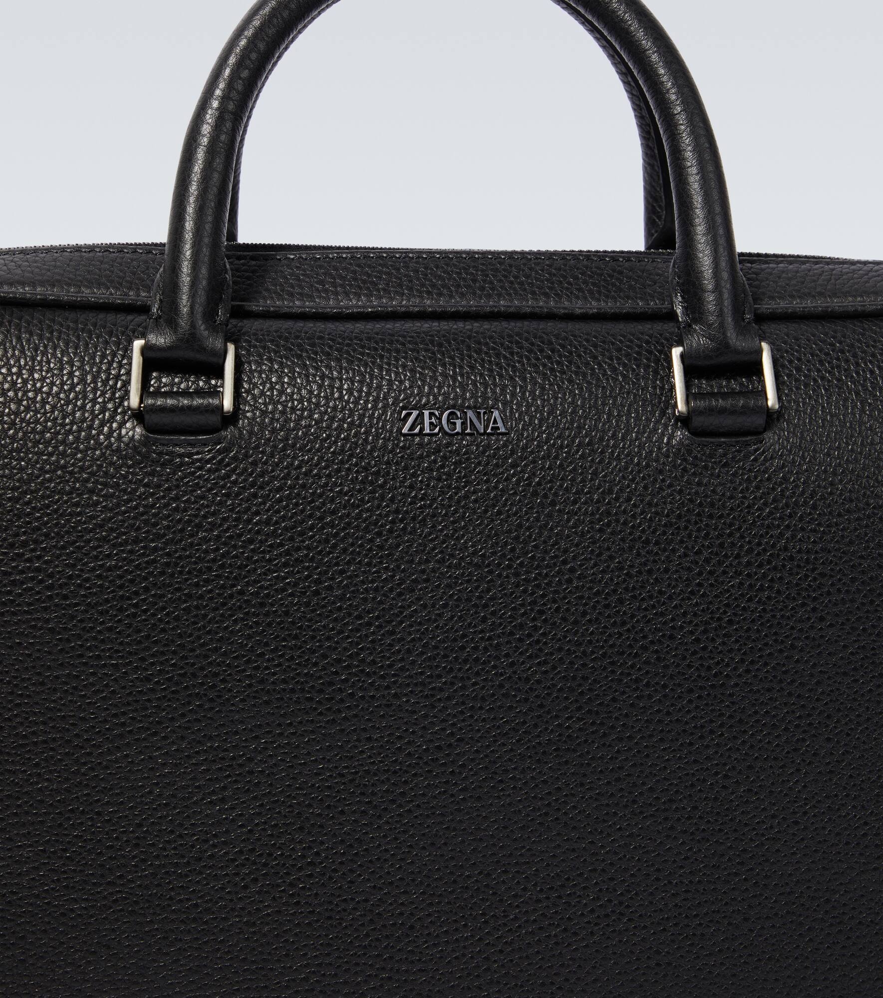 Edgy leather briefcase - 6
