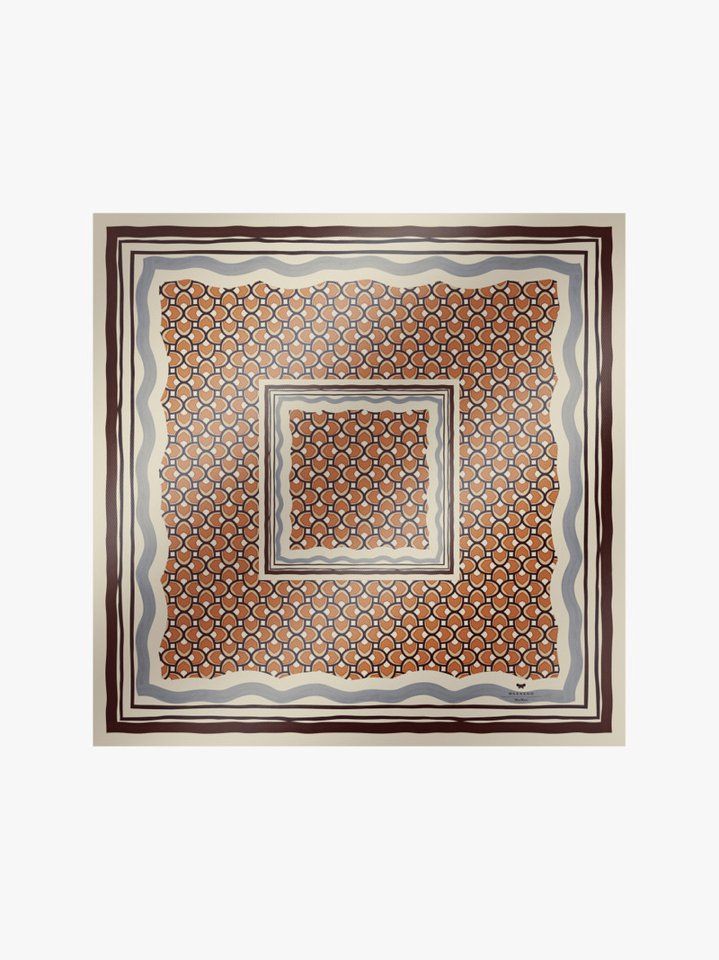 ONESTO Printed silk twill foulard 1