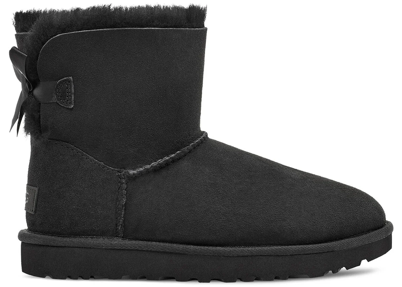 UGG Mini Bailey Bow II Black (Women's) - 1