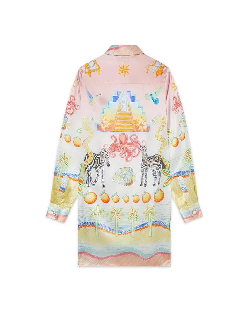 CASABLANCA L'Arbre De Vie Button Through Dress outlook