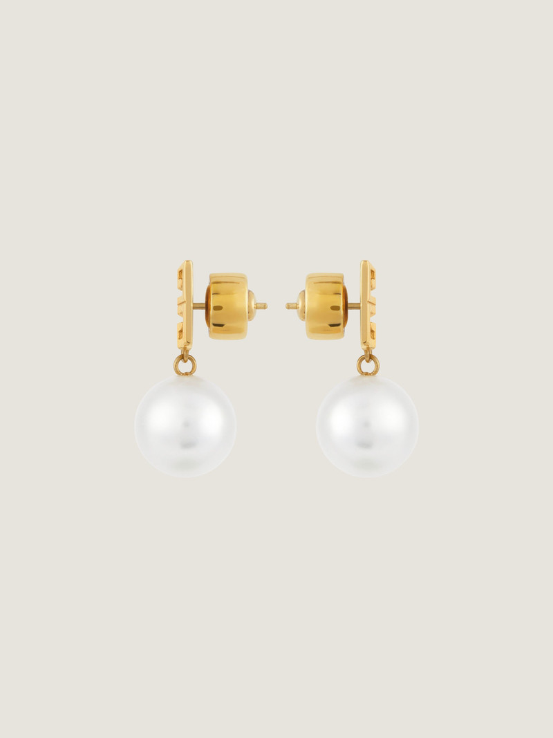 4G EARRINGS IN METAL WITH PEARLS 3