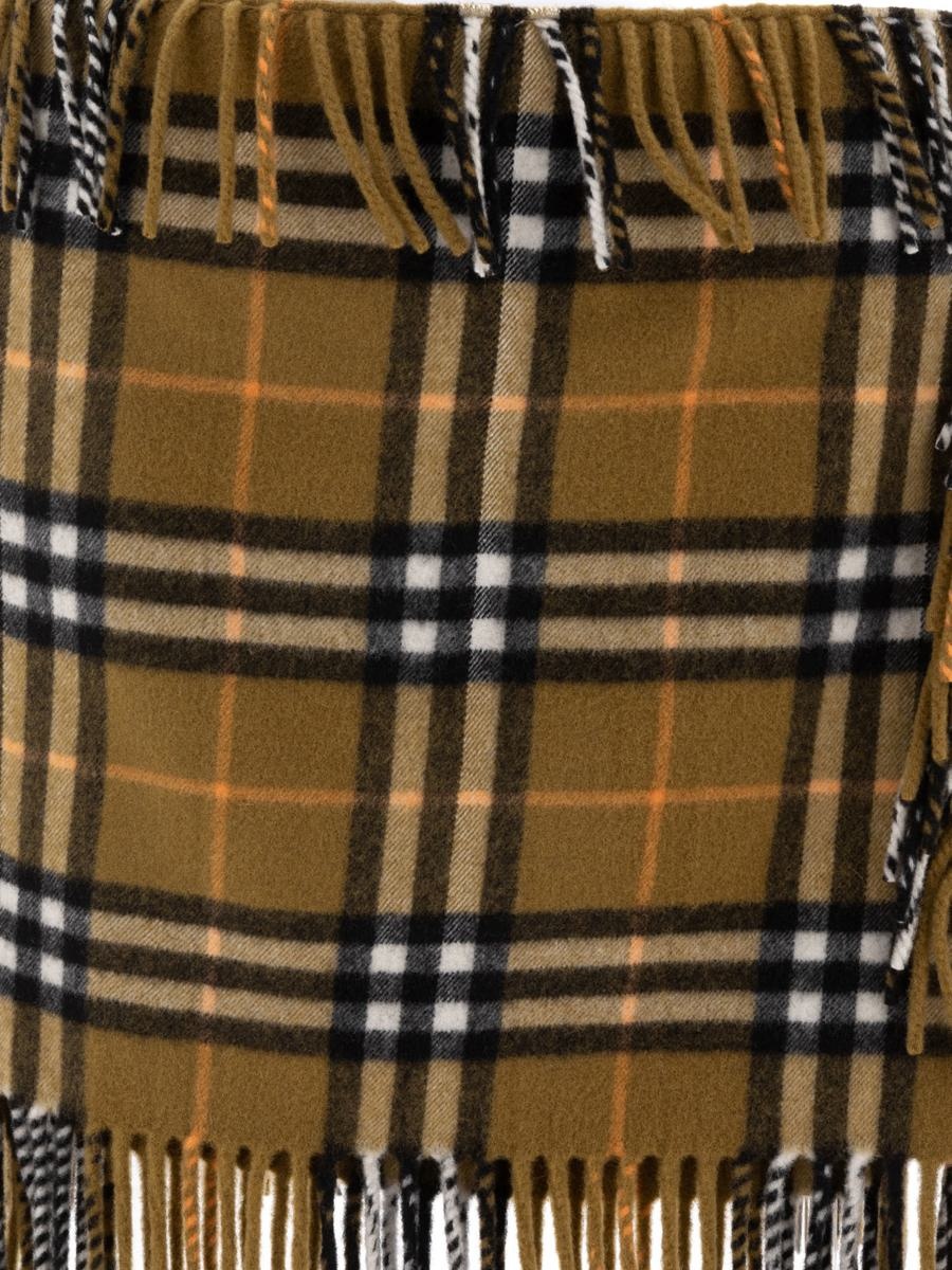 Burberry Check Wool Cashmere Scarf Skirt - 3