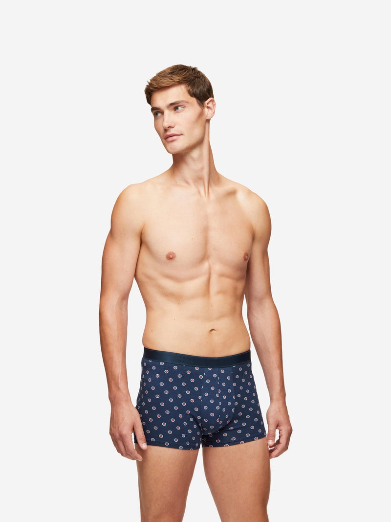 Men's Hipster Geometric Pima 4 Navy - 3