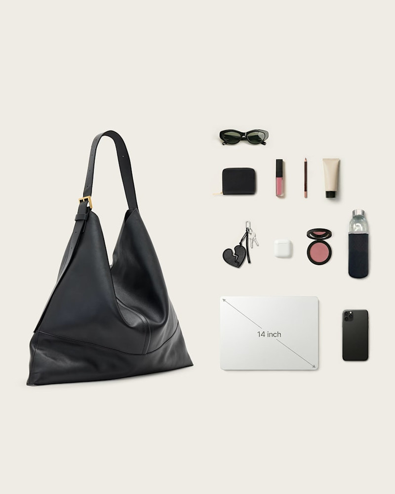 ASHA LEATHER SHOULDER BAG 10