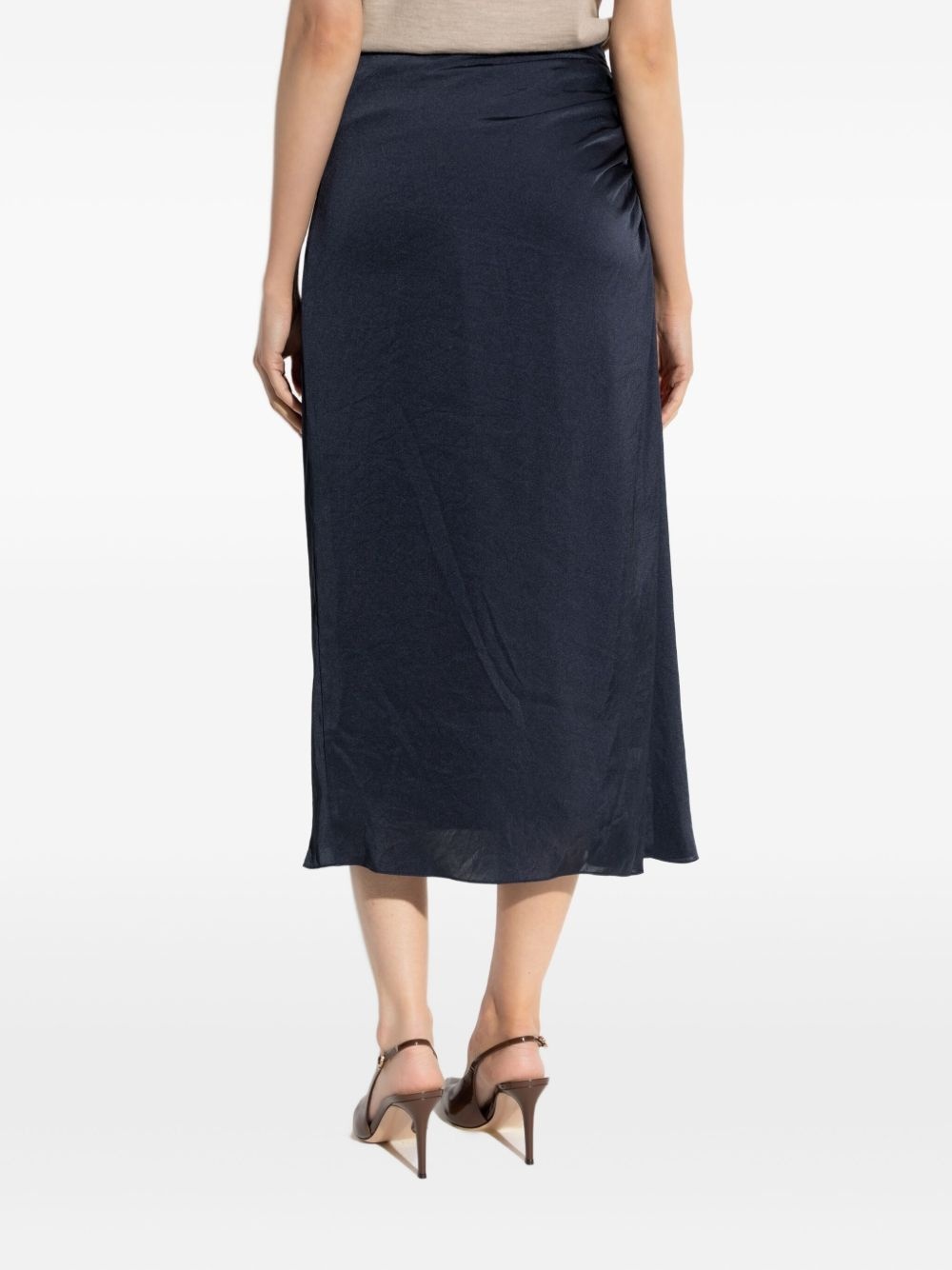 draped midi skirt - 4