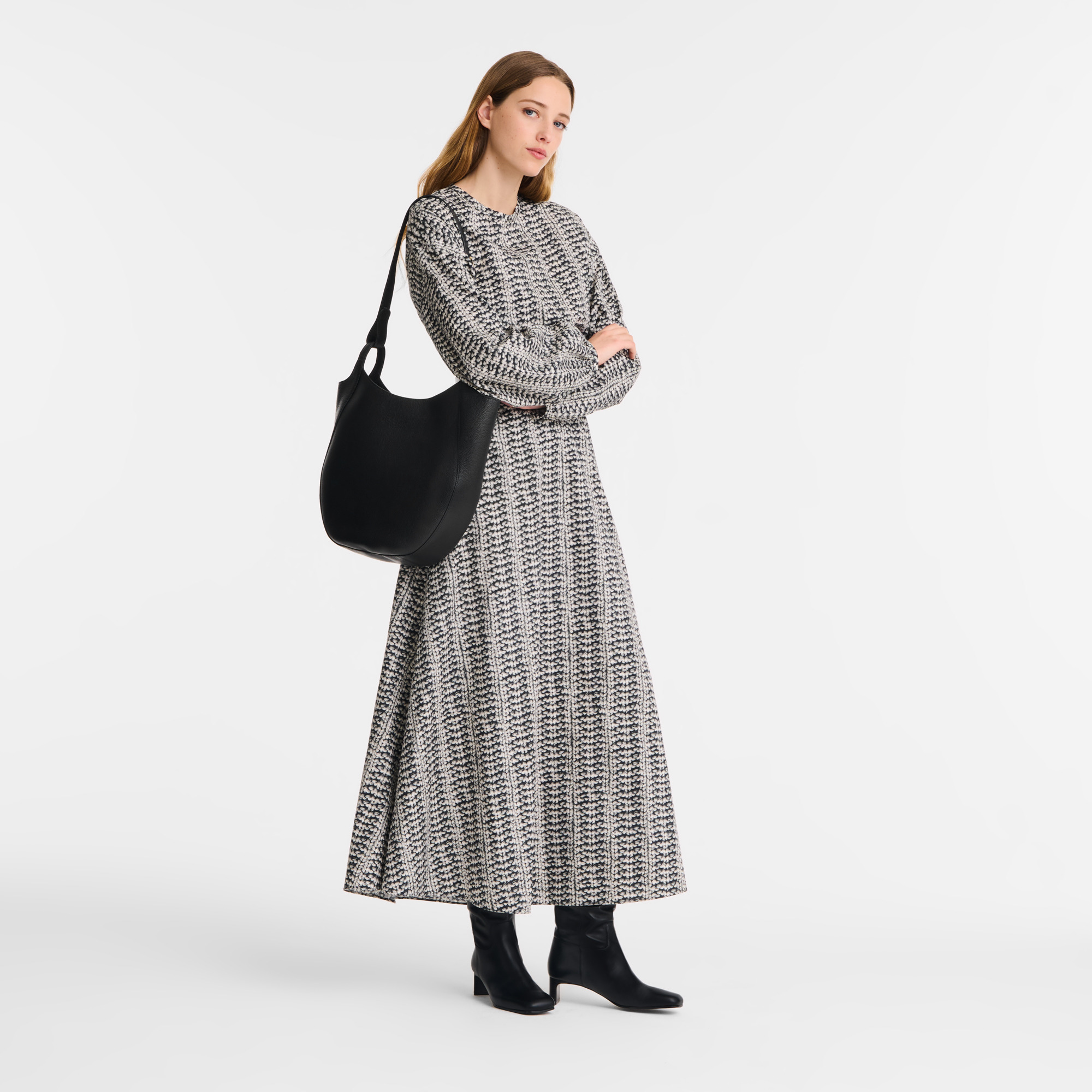 Le Foulonné L Hobo bag Black - Leather - 2