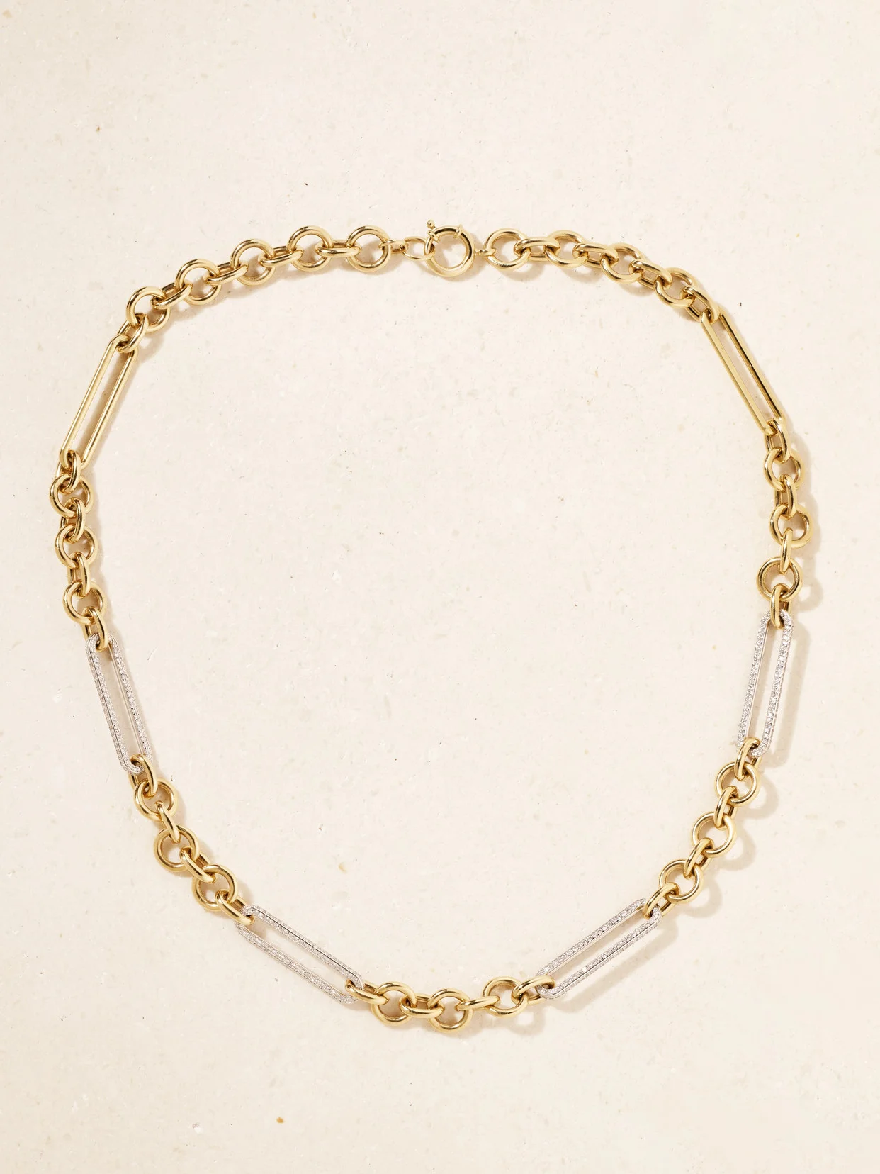 18-karat Gold Diamond Necklace - 1