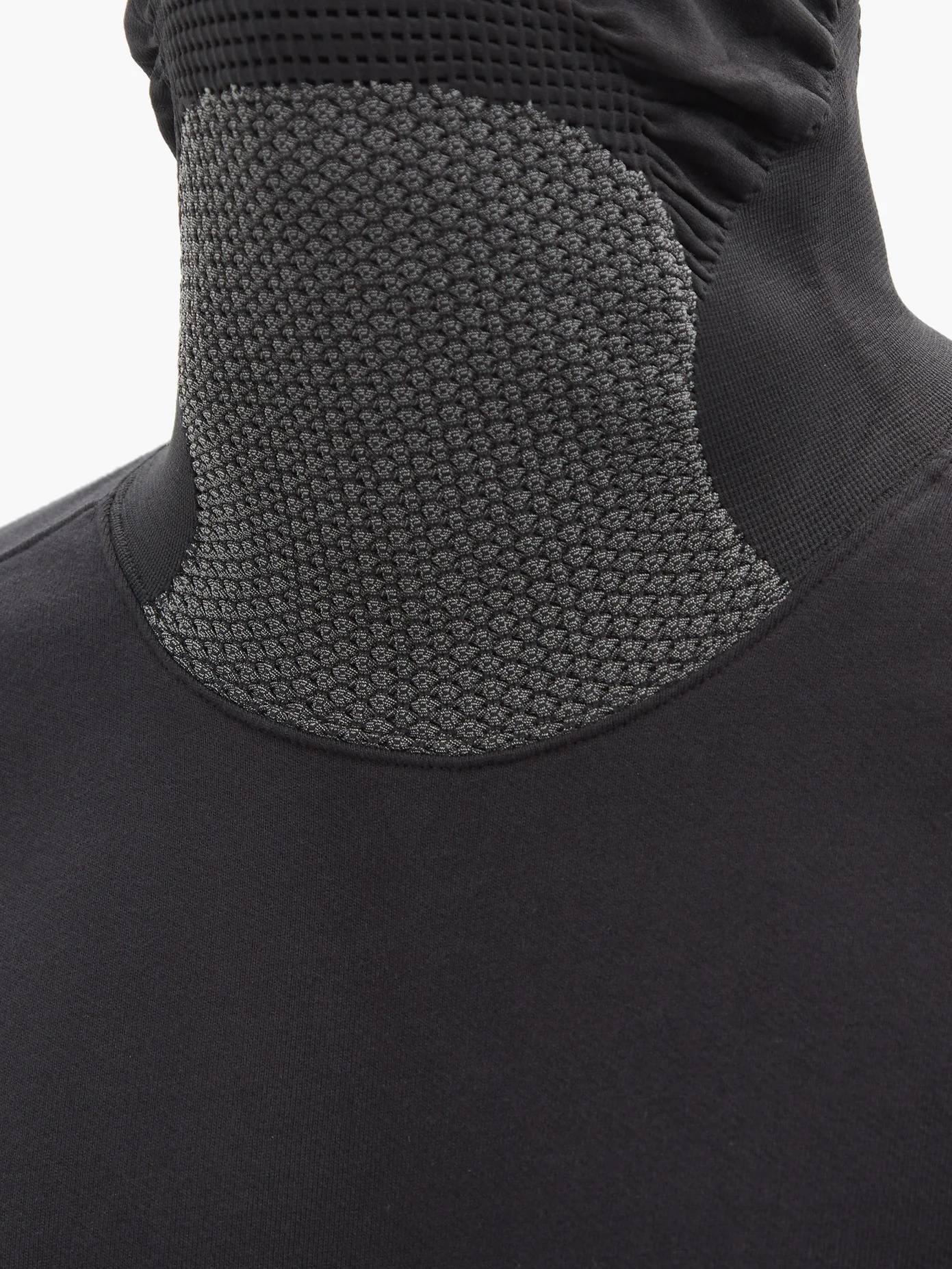 Goggle-lens mask-neck cotton-jersey sweatshirt - 4